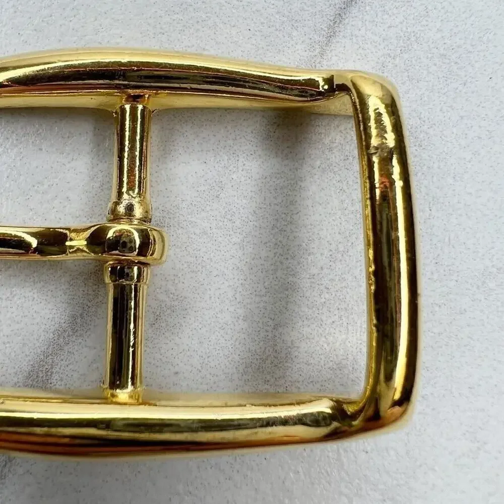 Vintage Gold Tone Simple Basic Belt Buckle for up to 1 Inch Belt